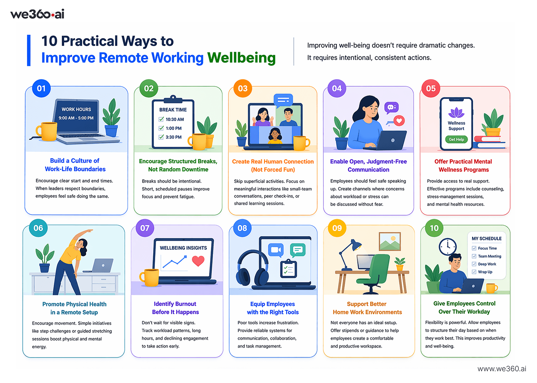 Practical Ways to Improve Remote Working Wellbeing